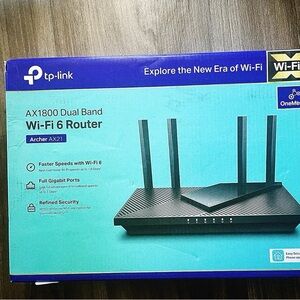 TP-Link Archer AX21 AX1800 WiFi 6 Router | Dual Band Gigabit | V4 WPA3